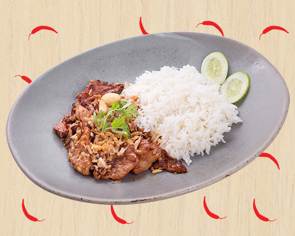 Chicken Breast in Chilli Paste with Rice